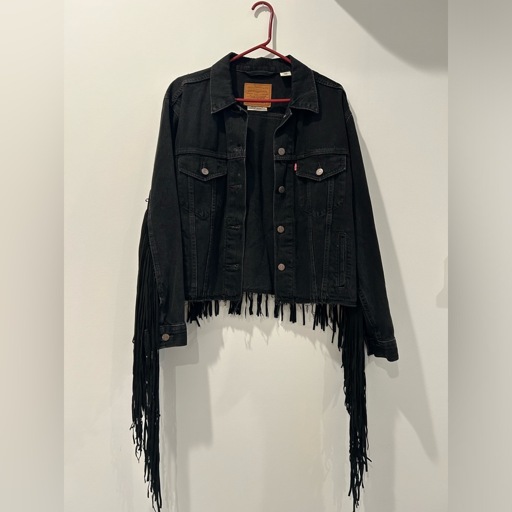 Levi’s Premuim Ex-Boyfriend Fringe trucker jacket